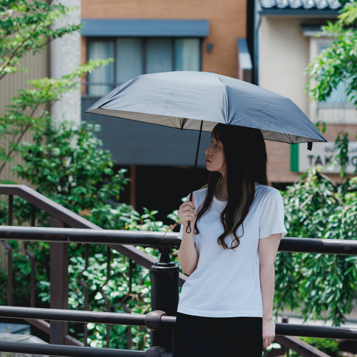 社割限定【Higassan 晴雨兼用折りたたみ日傘 /2段折】 - 小松マテーレORIGINAL