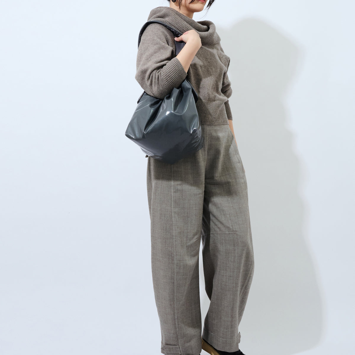 社割限定【てかてかビッグトートバッグ】 - mate-mono