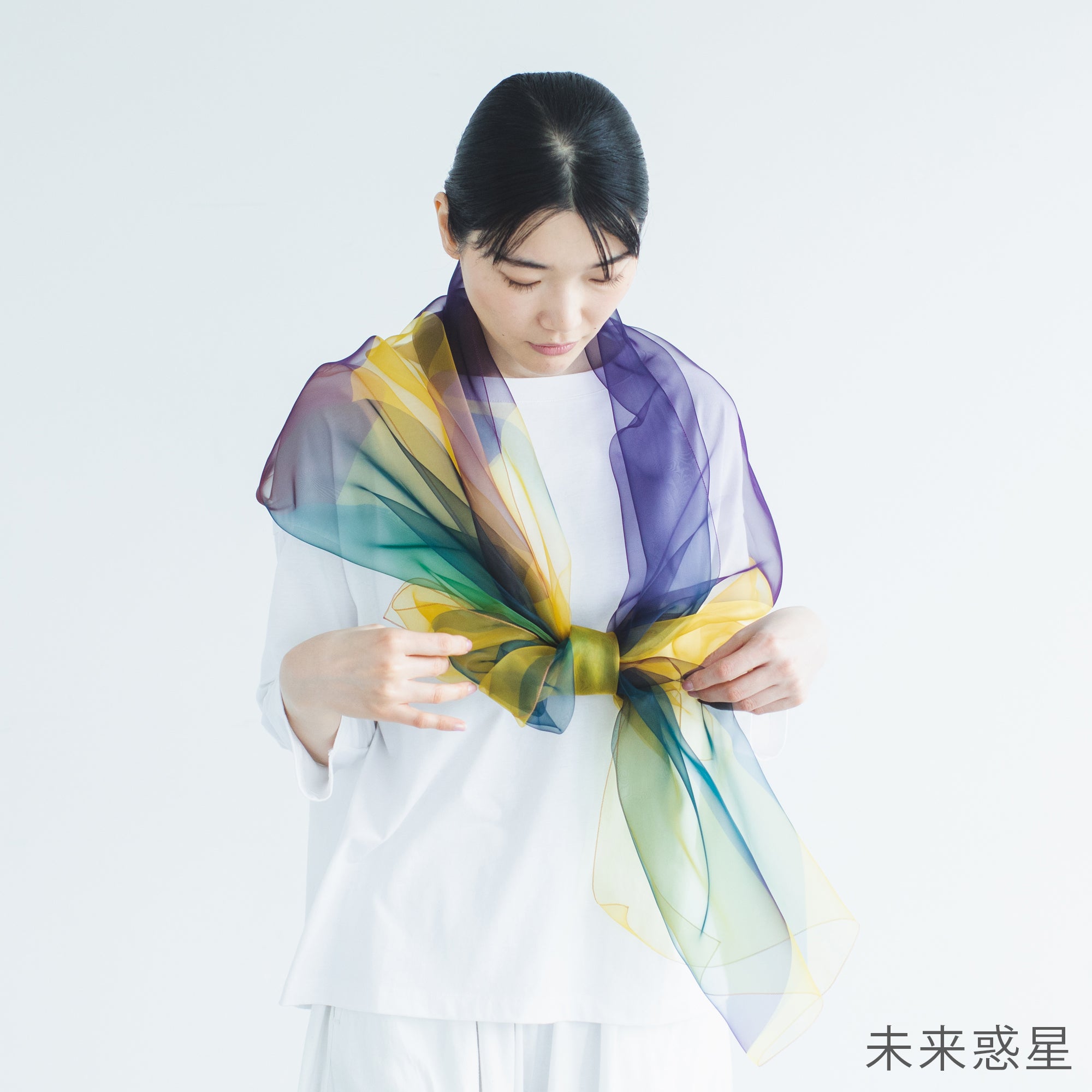 【天女の羽衣®】 ストール 九谷五彩シリーズ ー まてーれオリジナル