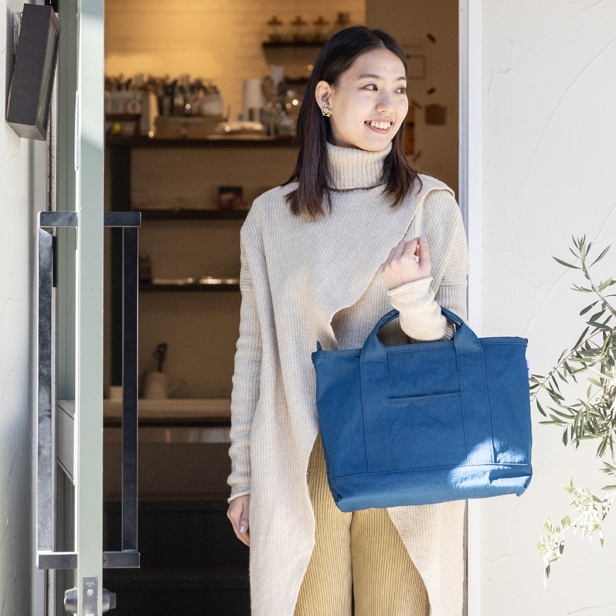 【Makuake KONBU トートバッグ（第2弾）】 － L / ライス Makuake KONBU トートバッグ（第2弾）】 － KONBU®