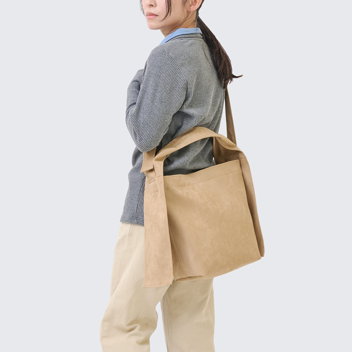 【すべすべバッグ 2wayトート】 － mate-mono