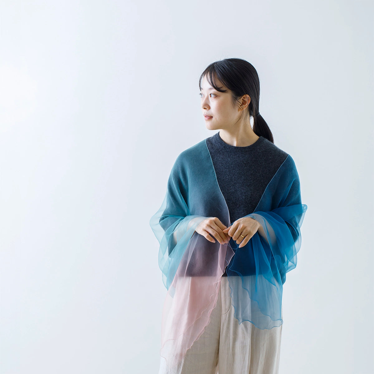 【天女の羽衣®】 ストール グラデーション　ー まてーれオリジナル